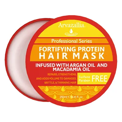 Fortifying Protein Hair Mask and Deep Conditioner with Argan Oil and Macadamia Oil By Arvazallia