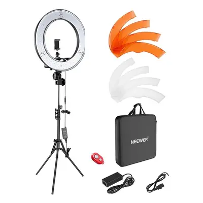 Neewer Ring Light Kit:18"/48cm Outer 55W 5500K Dimmable LED Ring Light