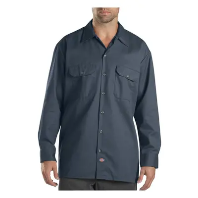 Dickies Mens Big-Tall Long Sleeve Work Shirt Air Force Blue 3XL