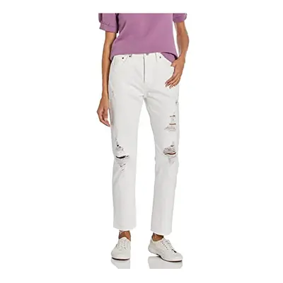 Levi's Women's Original Fit Jeans (New) White Destructed Regu