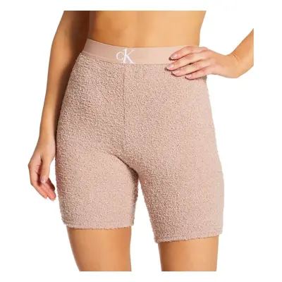 Calvin Klein Women's CK One Plush Sleep Short QS6770 Honey Almond X