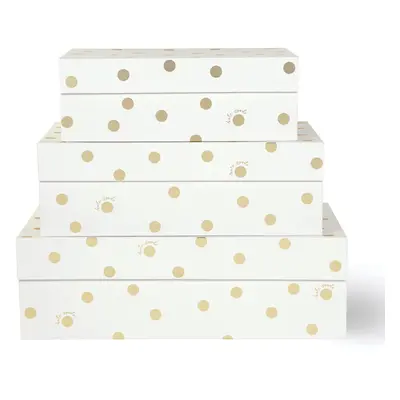 Kate Spade New York Decorative Storage Boxes with Lids Pack Sturdy Organizer Storage Bins Includ