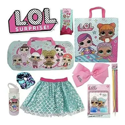 S LOL Surprise Showbag. Includes; Kids water Bottle, bag, Skirt, Socks