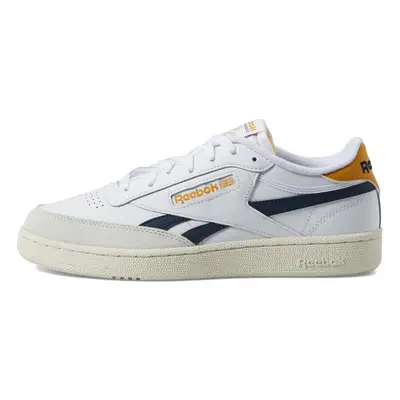 Reebok Men's Club C Revenge Sneaker White/Vector Navy/Retro Gold 7.5