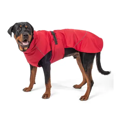 (Red, XXX-Large) Wind, Waterproof Raincoat Dog Jacket Fleece Lined