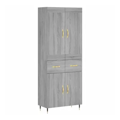 (grey sonoma, doors drawers) vidaXL Highboard Sideboard Storage Cabinet Home Side Cabinet Engine