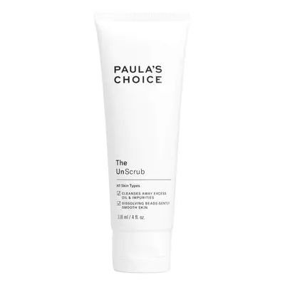 Paula's Choice The UnScrub Cleansing Gentle Face Scrub 4oz Bottle with Jojoba Beads Vitamin E & 