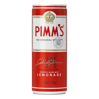 Pimms & Lemonade Pre-Mixed Cans 5.4% - 12x250ml