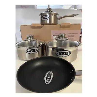 Stellar Saucepan Set Piece For all Hobs Saucepans & 20cm Frying Pan