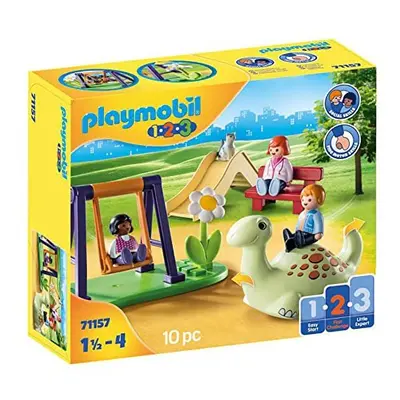 Playmobil 1.2.3 Playground, Developmental Early Learning Toys for Toddlers, With Swings and Slid