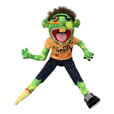 (D) Jeffy And Feebee Hand Puppet Large Soft Doll Plush Toys Puppet Kids Gift