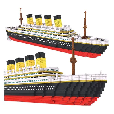 3800+ PCS Micro Blocks Titanic Model Building Set Mini Building Bricks Titanic Toy Ship Block 3D