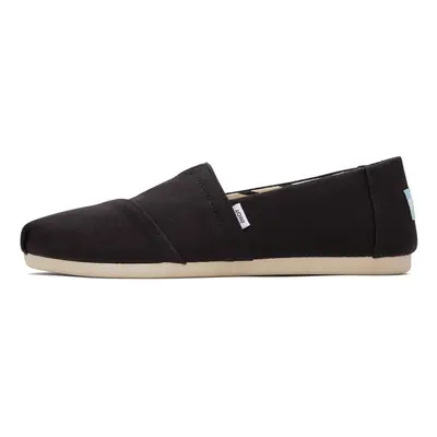 TOMS Womens Alpargata Recycled Slip-On - Wide Width Black W