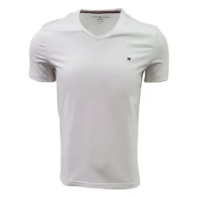 Tommy Hilfiger Men's Slim Fit V-Neck T-Shirt (Large White)