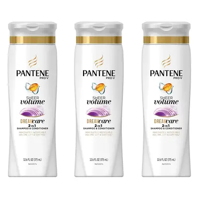 Pantene Pro-V Volume 2-In-1 Shampoo & Conditioner 12.6 Fl Oz (Pack of