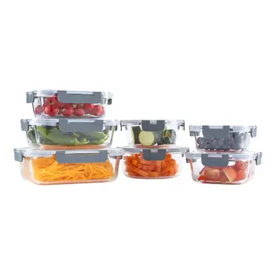 (7 piece ) Neo Glass Containers & Lids Food Storage Set