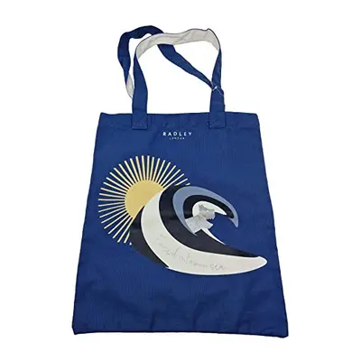 I need vitamin sea Cotton Canvas Shopper Tote bag in Cobalt