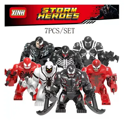 7PCS Avengers Venom Mini figure Building Blocks Kids Toys UK