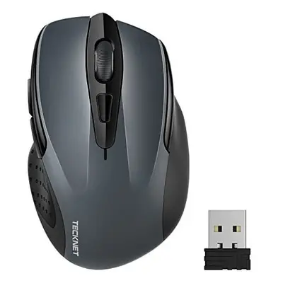 TECKNET Wireless Mouse, Pro 2.4G USB Cordless Mice Optical PC Computer Laptop Mouse With Month B