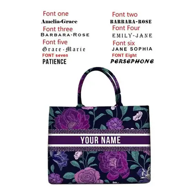 (54 Printed handbag, 42X32X10CM) Handbag lady Personalized Fashion Printing Large Capacity Canva