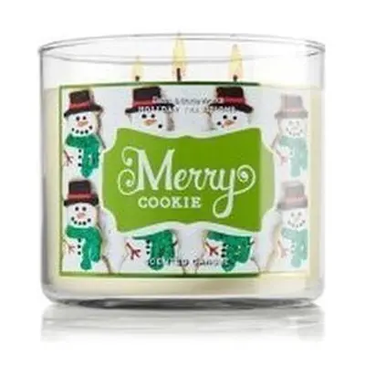 Bath and Body Works Merry Cookie Scented Candle Wick 14.5 OZ