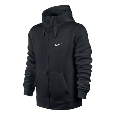 Nike Mens Club Swoosh Full Zip Fleece Hoody Black