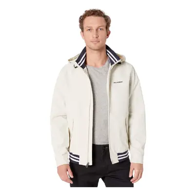 Tommy Hilfiger Men's Lightweight Waterproof Regatta Jacket Silver Bir