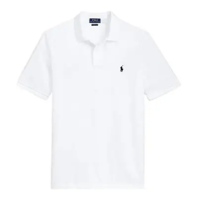 Polo Ralph Lauren classic Fit Mesh Pony Logo Polo Shirt (XL BasicWhit