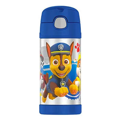 THERMOS FUNTAINER Ounce Stainless Steel Vacuum Insulated Kids Straw Bottle, Paw Patrol