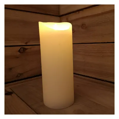 23x9cm Premier Christmas Warm White Flickerbright Candle with Timer