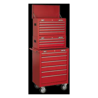 Topchest, Mid-Box & Rollcab Drawer Stack - Red