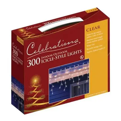 Celebrations 14083W-71 Mini Icicle Clear Light Set