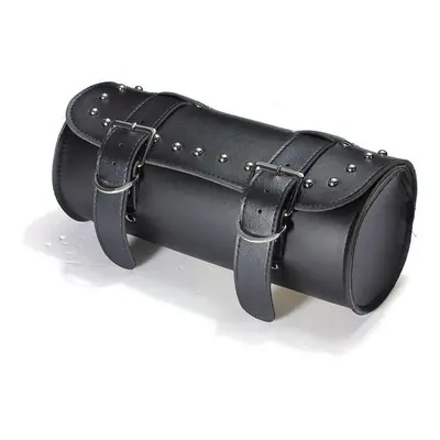 Motorcycle Scooter Tool Bag Saddle Bag Leather Storage Black