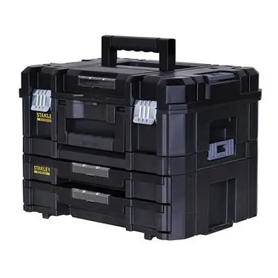 Stanley FatMax Tstak Combination Toolbox - 21.5Â Includes Box with 2Â Drawers and Metal Clips - 