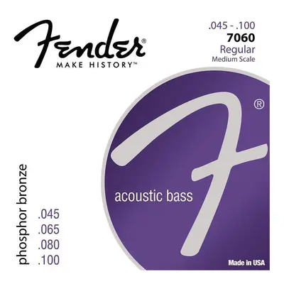 7060 Acoustic Bass Strings, Phosphor Bronze, 45-.100 Gauges, (4)