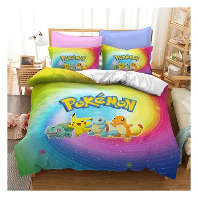 (Style 28, Double) Pikachu Bedding Single Double King Duvet Cover NEW