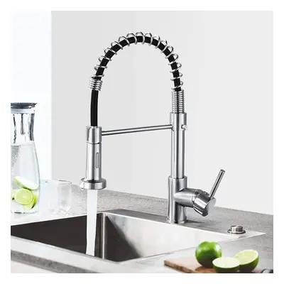 Modern Monobloc Chrome Brass Kitchen Pull Out Spray Faucet Mixer Tap