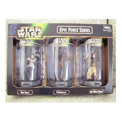 Star Wars Epic Force Figure - Han Solo Chewbacca & Obi-Wan Kenobi 3-Piece Set