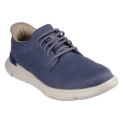 (Blue, (Adults')) Skechers Garza Clive Cotton Men's Blue Lace-Up Shoes