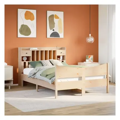 vidaXL Bed Frame without Mattress Bed 150x200 cm King Size Solid Wood Pine