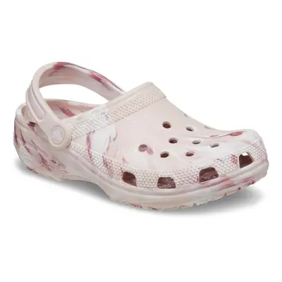 (Pink, (Adults')) Crocs Classic Marbled Thermoplastic Quartz Clogs