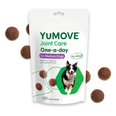 (YuMOVE ONE-A-DAY Chews For Medium Dogs | Joint Supplement for Stiff Dogs with Glucosamine, Chon