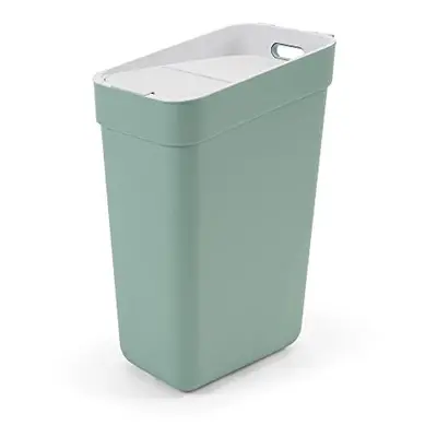 Curver Ready to Collect percent Recycled 30L Kitchen Accessories Recycling Lift Top Bin Green Li