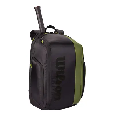 WILSON Blade V8 Super Tour Tennis Backpack - Green/Black Holds up to