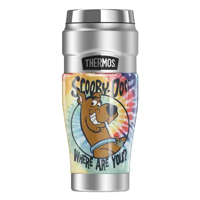 THERMOS ScoobyDoo Tie Dye STAINLESS KING Stainless Steel Travel Tumbler Vacuum insulated Double 