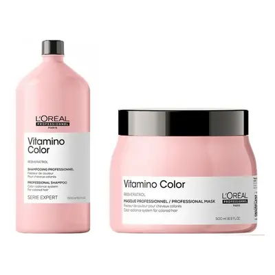 L'Oreal Serie Expert Vitamino Color - Shampoo 1500ml - Mask 500ml