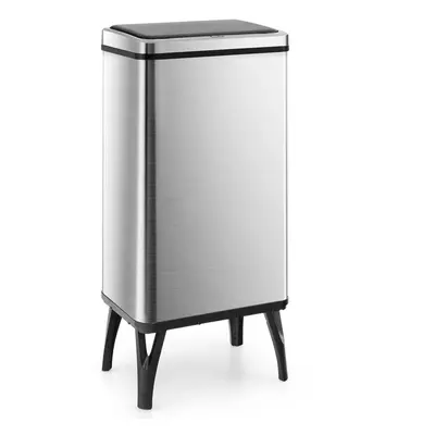 50L Stainless Steel Trash Can Automatic Motion Sensor Garbage Bin