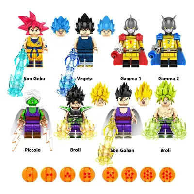 (8PCS-B) 16PCS Dragon Ball Mini figure Building Blocks Fit Lego Kids Toys