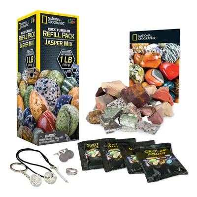 NATIONAL GEOGRAPHIC Rock Tumbler Refill Kit - Lb. Jasper Rocks for T