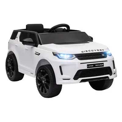 AIYAPLAY Licensed Land Rover, Kids Electric Car w/ Remote, Music, White